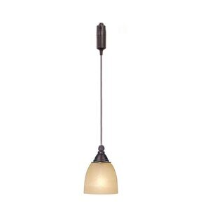 1-Light Antique Bronze Linear Track Lighting Pendant